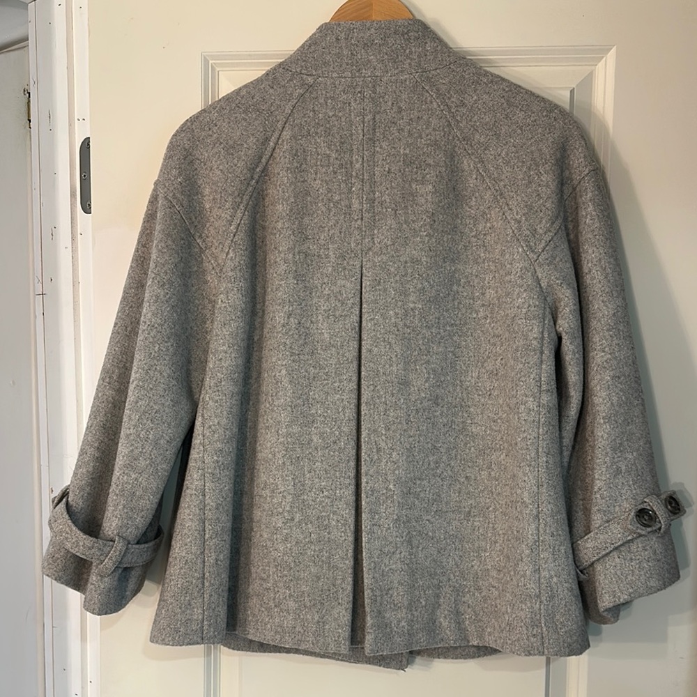 Gap Gray Double-Breasted Wool Peacoat Jacket - Picture 2 of 3